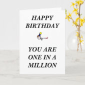 Carte Un dans million (Fleur jaune)