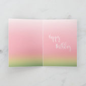 Carte Un dans un anniversaire personnalisé par pastèque (Intérieur)