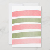 Carte Un dans un Melon Watermelon Thème Aquarelle rose (Dos)