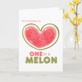 Carte Un dans une Saint-Valentin Melon (Fleur jaune)