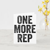 Carte Un De Plus Rep Gym Weightlifter Bodybuilder (Fleur jaune)