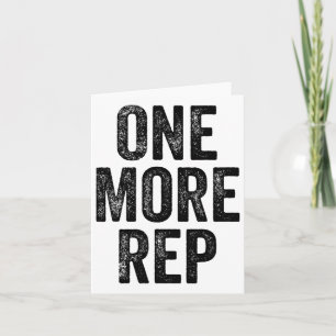 Carte Un De Plus Rep Gym Weightlifter Bodybuilder