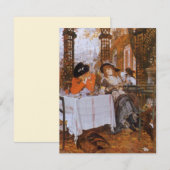 Carte Un Déjeuner par James Tissot (Devant / Derrière)