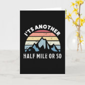 Carte Un Demi Kilomètre de Plus - Cadeau drôle pour les  (Fleur jaune)