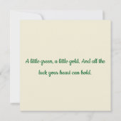 Carte Un design festif pour la Saint-Patrick (Dos)