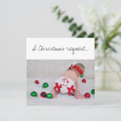 Carte Un Dieu de NoëlParents Proposition bébé avec couch (Debout devant)