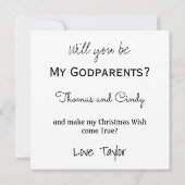 Carte Un Dieu de NoëlParents Proposition bébé avec couch (Dos)