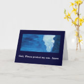 CARTE UN DIEU, PROTÈGENT SVP MON FILS (Fleur jaune)