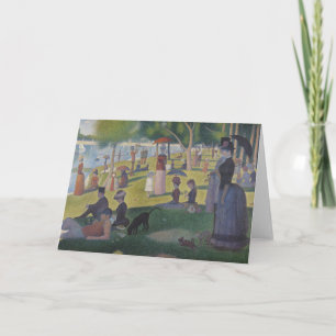 Carte Un dimanche à La Grande Jatte, Georges Seurat 1884
