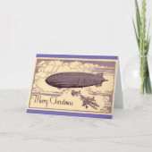 Carte Un Dirigible de Noël à l'ancienne (Devant)