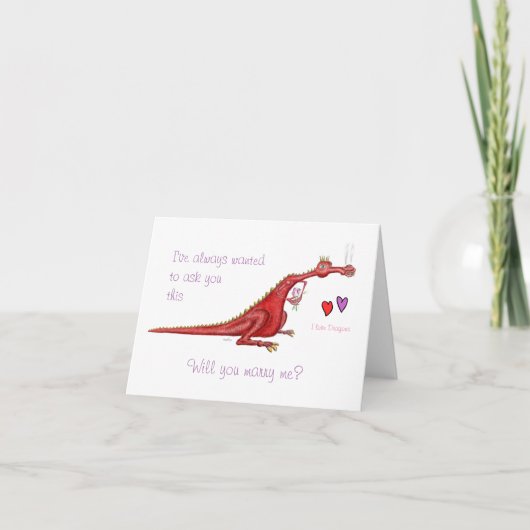 Carte Un dragon aux fleurs (Devant)