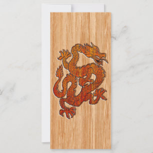 Carte Un dragon en Bambou oriental