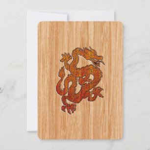 Carte Un dragon en Bambou oriental
