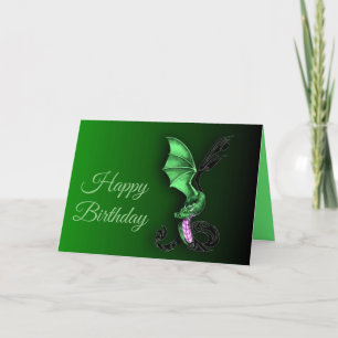 Carte Un dragon vert