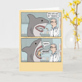 Carte Un drôle de docteur donne à requin une vérificatio (Fleur jaune)
