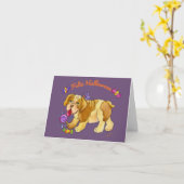 Carte Un Dulce Cachorrito Halloween (Fleur jaune)