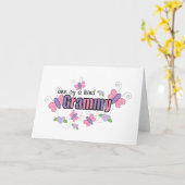 Carte Un d'un Grammy aimable (Fleur jaune)