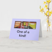 Carte Un d'une sorte ! (Fleur jaune)