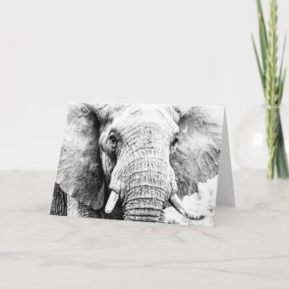 Carte Un éléphant n'oublie jamais — merci parfaitement