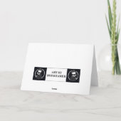 Carte Un enfant afro-américain sourit à Noël (Dos)