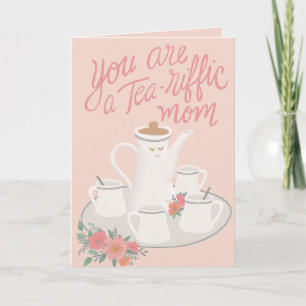 Carte Un ensemble de thé pour la fête des mères 'A Tea-r