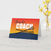 Carte Un entraîneur de crosse merci pour le bleu et l'or (Fleur jaune)