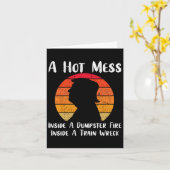 Carte Un Feu De Poubelle À L'Intérieur D'Un Train Était  (Fleur jaune)