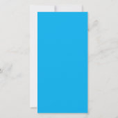 Carte Un fond bleu vif uni remplit (Dos)