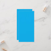 Carte Un fond bleu vif uni remplit (Devant/Arrière en situation)