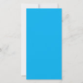 Carte Un fond bleu vif uni remplit (Devant)