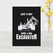 Carte Un Gars Avec Une Grosse Excavatrice Fantastique Ou (Fleur jaune)