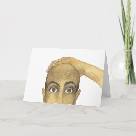 Carte Un gars drôle sans cheveux (Devant)