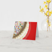 Carte Un gâteau juste pour vous (Fleur jaune)