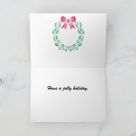 Carte Un Globe de Noël (Intérieur)