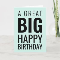 Un grand anniversaire heureux moderne | Pastel Gre