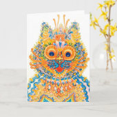 Carte Un Grand Chat, Louis Wain (Fleur jaune)