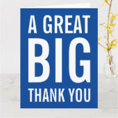 Carte Un grand Merci (Fleur jaune)