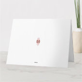 Carte Un graphique rouge vif présente un d floral créati (Dos)