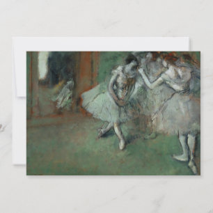 Carte Un groupe de danseurs   Edgar Degas