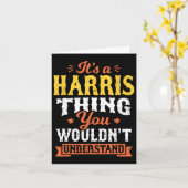 Carte Un Harris que vous ne comprendriez pas Nom S (Fleur jaune)