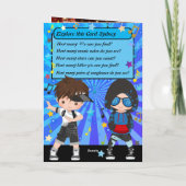 Carte Un Hip hop amusant Message Secret Garçons Joyeux a (Dos)