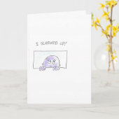 Carte Un homme pourri désolé (Fleur jaune)