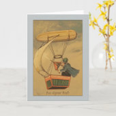 Carte Un homme vintage dans un limp (Fleur jaune)