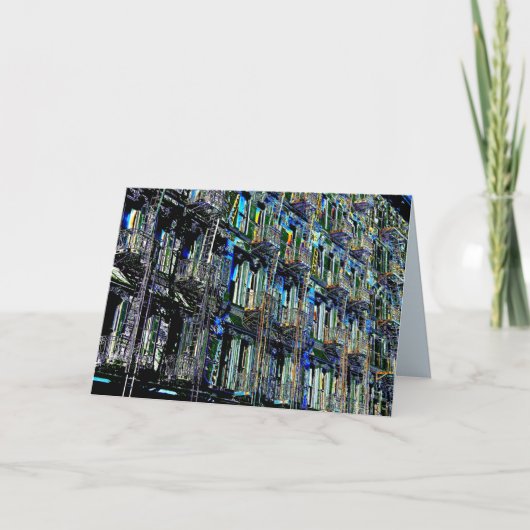 Carte Un incendie de New York échappe à l'art pop, blanc (Devant)