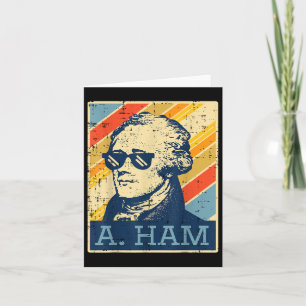 Carte Un Jambon Alexander Hamilton Retro Drôle Dit Homme