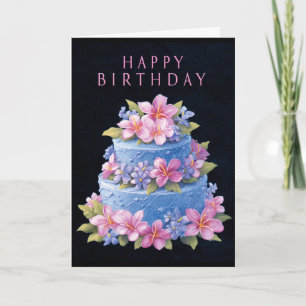 Carte Un jardin de vœux d'anniversaire
