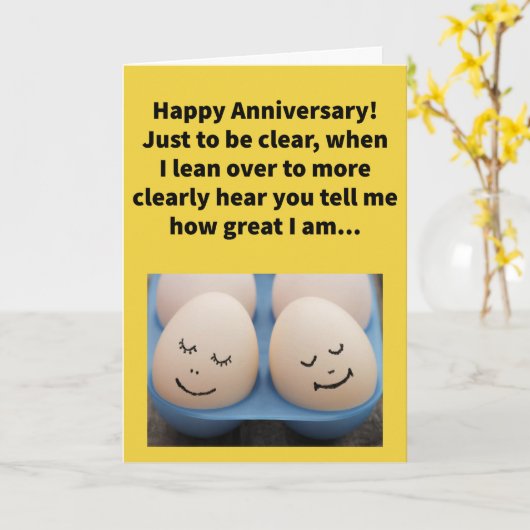 Carte Un jeu de mots amusant pour convenir d'un joyeux a (Fleur jaune)