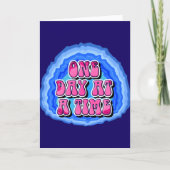 Carte Un Jour À La Fois Geode 12 Étapes Slogan De Réadap (Devant)