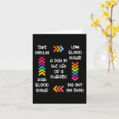 Carte Un Jour Dans La Vie D'Un Diabétique (Fleur jaune)