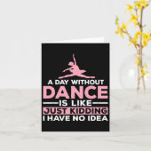 Carte Un Jour Sans Danse, C'Est Comme Un Jeu De Dire, J' (Fleur jaune)